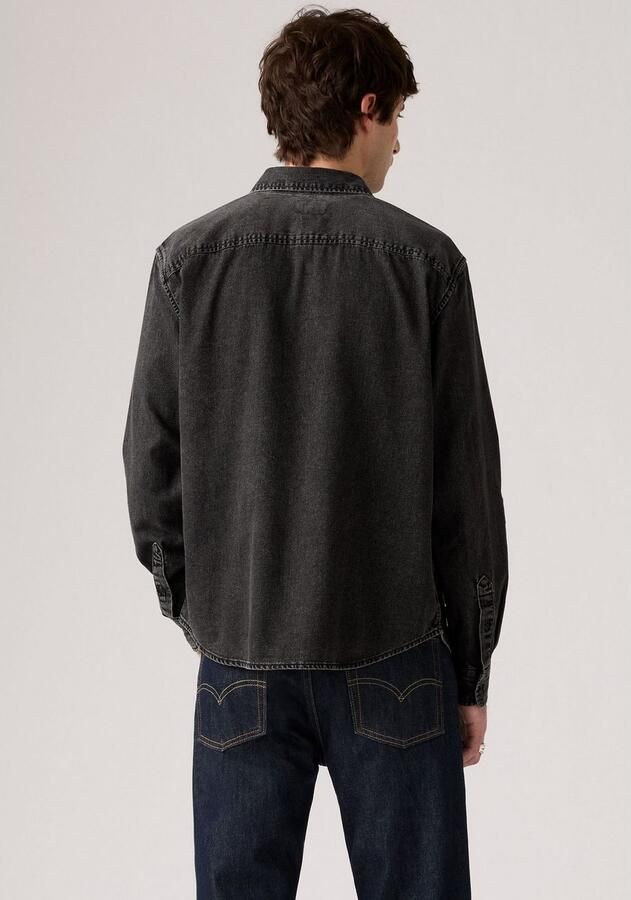 Levi's Overhemd met lange mouwen AUTHENTIC BUTTON DOWN met ton-in-ton logo-borduursel op de borst - Foto 3