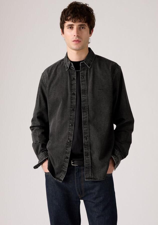 Levi's Overhemd met lange mouwen AUTHENTIC BUTTON DOWN met ton-in-ton logo-borduursel op de borst - Foto 5