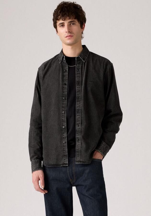 Levi's Overhemd met lange mouwen AUTHENTIC BUTTON DOWN met ton-in-ton logo-borduursel op de borst - Foto 6