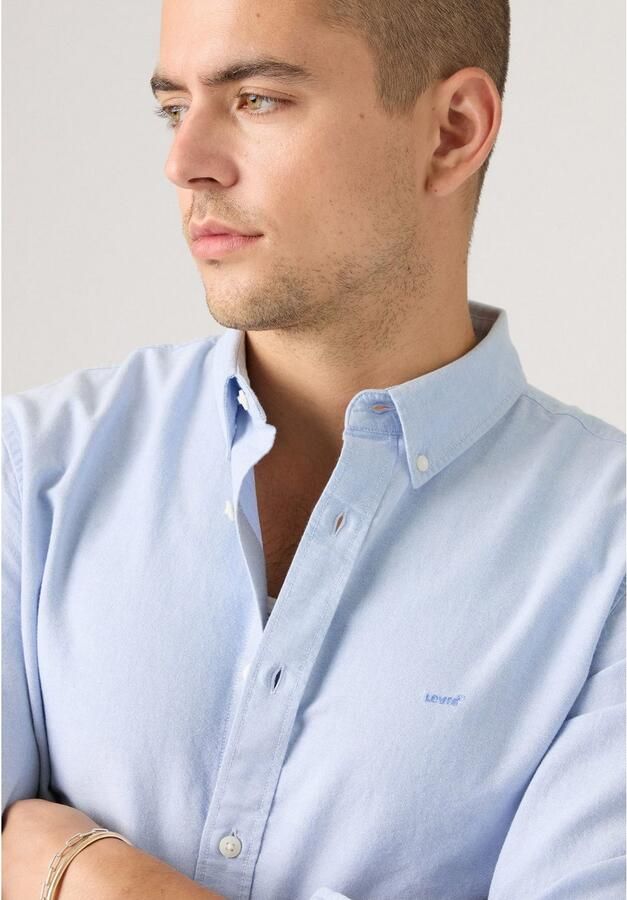 Levi's Overhemd met lange mouwen AUTHENTIC BUTTON DOWN met ton-in-ton logo-borduursel op de borst - Foto 5
