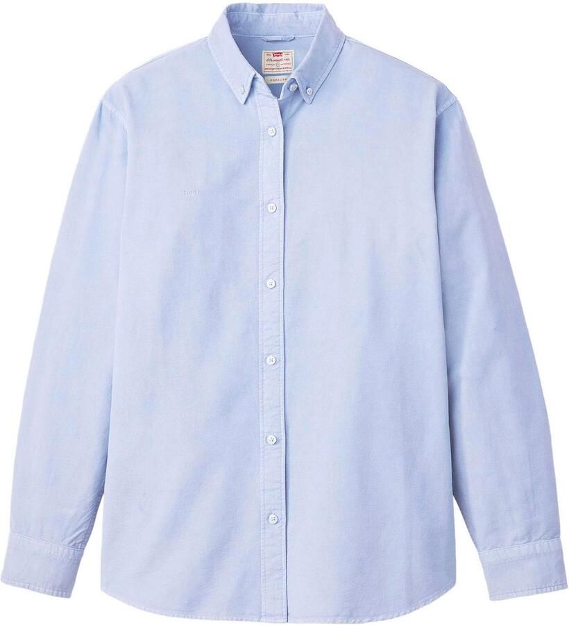 Levi's Overhemd met lange mouwen AUTHENTIC BUTTON DOWN met ton-in-ton logo-borduursel op de borst