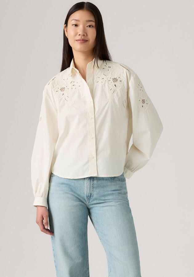 Levi's Overhemdblouse JAMIE HOLIDAY SHI met broderie anglaise - Foto 6