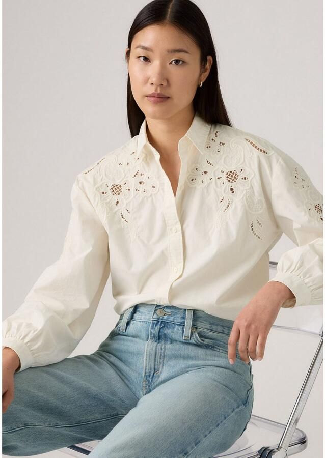 Levi's Overhemdblouse JAMIE HOLIDAY SHI met broderie anglaise - Foto 2