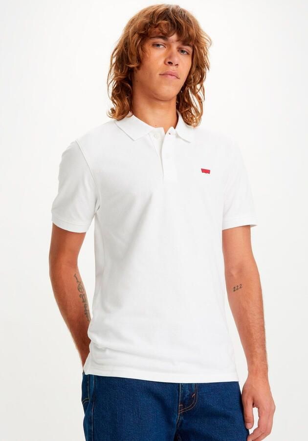 Levi's Elegant Slim Short-Sleeved Polo Shirt White Heren - Foto 7