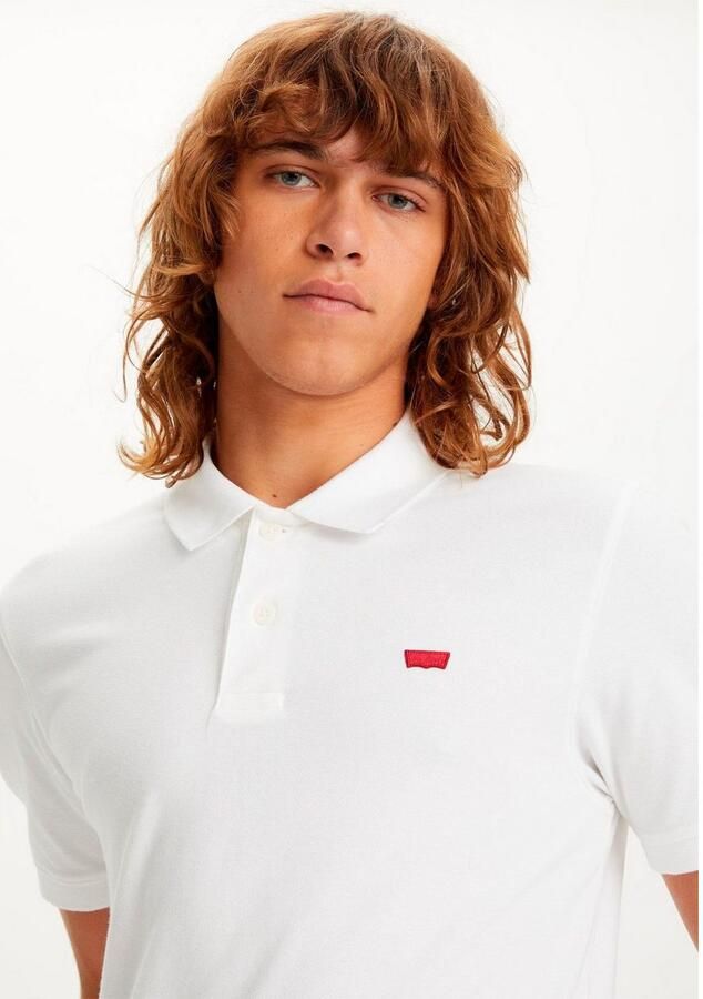 Levi's Elegant Slim Short-Sleeved Polo Shirt White Heren - Foto 3