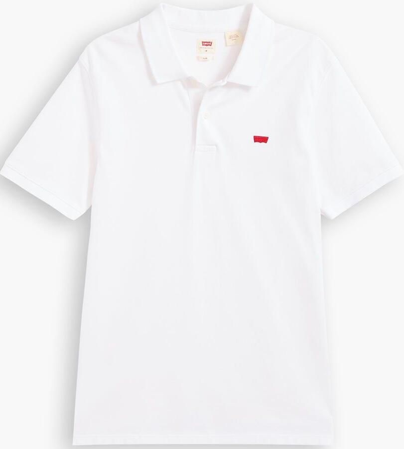 Levi's Elegant Slim Short-Sleeved Polo Shirt White Heren - Foto 2