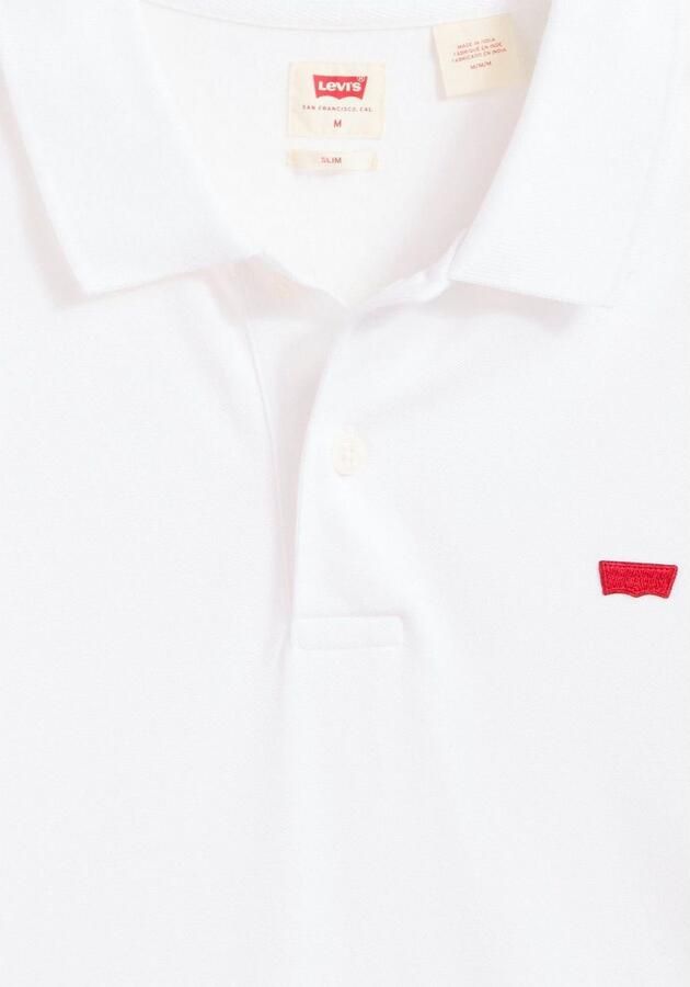 Levi's Elegant Slim Short-Sleeved Polo Shirt White Heren - Foto 6