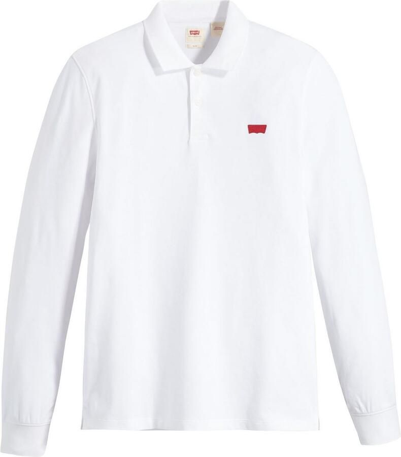 Levi's Poloshirt met lange mouwen met geborduurd logo