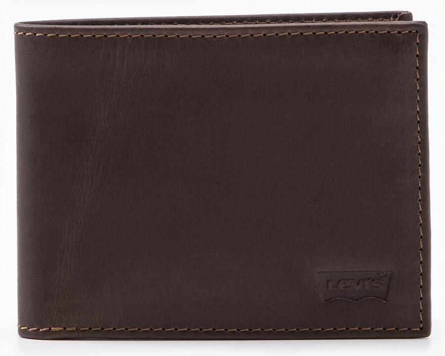 Levi's Portemonnee CASUAL CLASSICS HUNTE COIN BIFOLD BATWIN in praktisch formaat portemonnee herenportemonnee leer