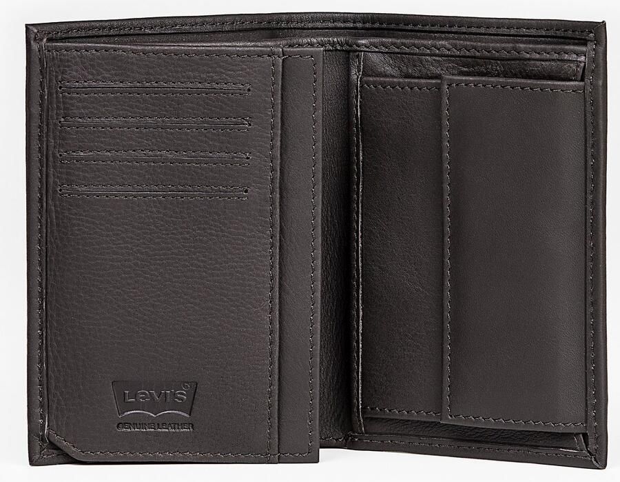 Levi's Portemonnee VINTAGE TWO HORSE VERTICAL COIN WALLET met mooie embossing herenportemonnee van leer - Foto 2