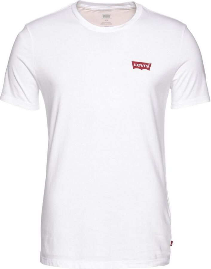 Levi's Slim fit T-shirt met labelprint in een set van 2 stuks - Foto 2