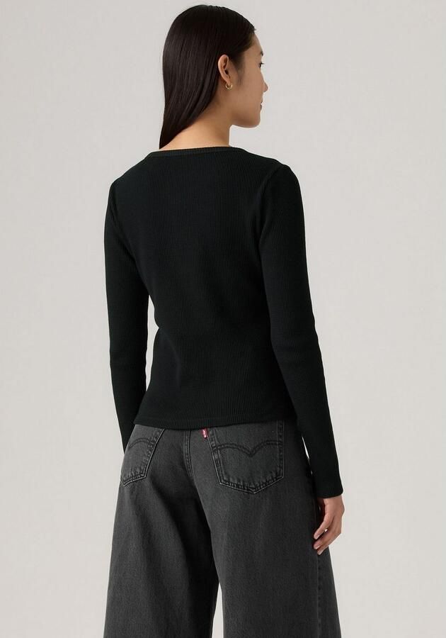 Levi's Shirt met lange mouwen DRY GOODS HENLEY Met wafelstructuur patroon - Foto 5