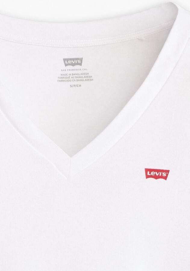 Levi's Shirt met lange mouwen en labelstitching en V-hals - Foto 4