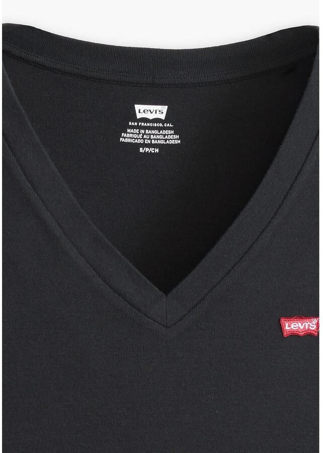 Levi's Shirt met lange mouwen en labelstitching en V-hals - Foto 2