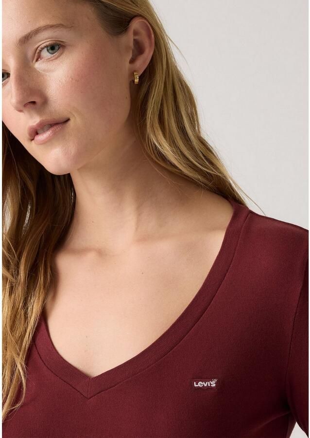 Levi's Shirt met lange mouwen ESSENTIAL HM LS VNECK - Foto 3