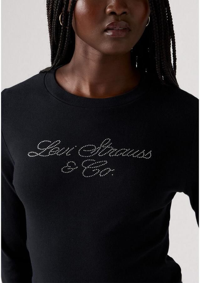 Levi's Shirt met lange mouwen GR ESSENTIAL LS T met glinstersteentjes - Foto 2