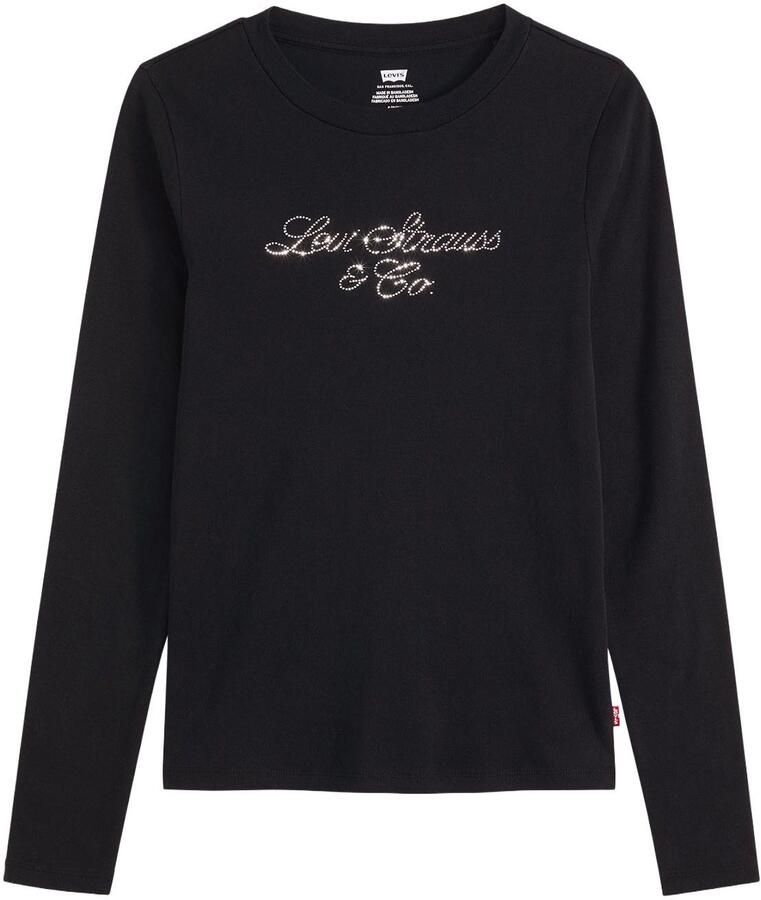 Levi's Shirt met lange mouwen GR ESSENTIAL LS T met glinstersteentjes
