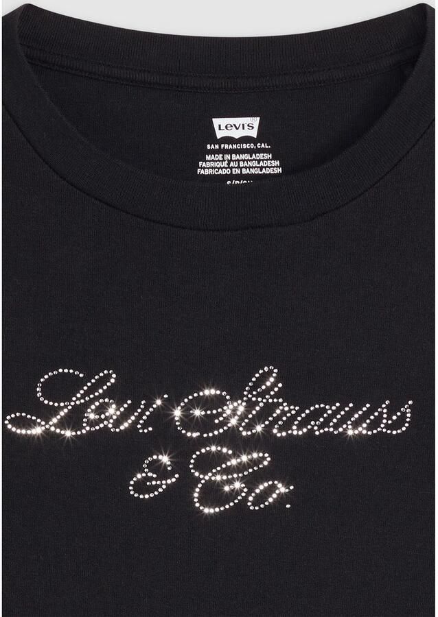 Levi's Shirt met lange mouwen GR ESSENTIAL LS T met glinstersteentjes - Foto 3
