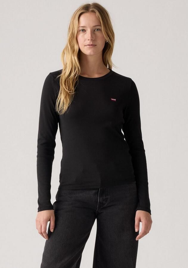 Levi's Shirt met lange mouwen LS 2 Pack Tee met batwing-logoborduursel (set 2-delig) - Foto 4