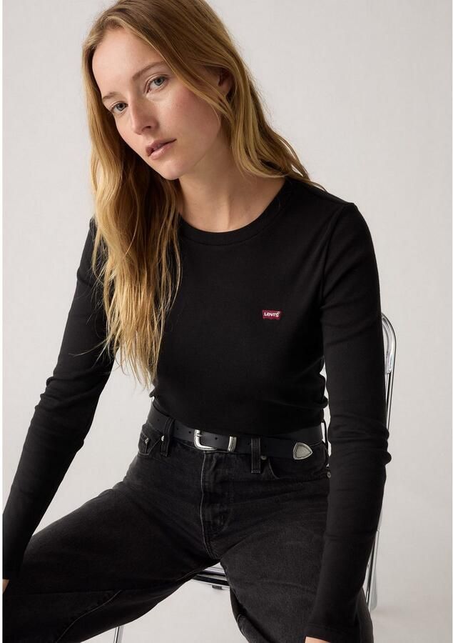 Levi's Shirt met lange mouwen LS 2 Pack Tee met batwing-logoborduursel (set 2-delig) - Foto 3