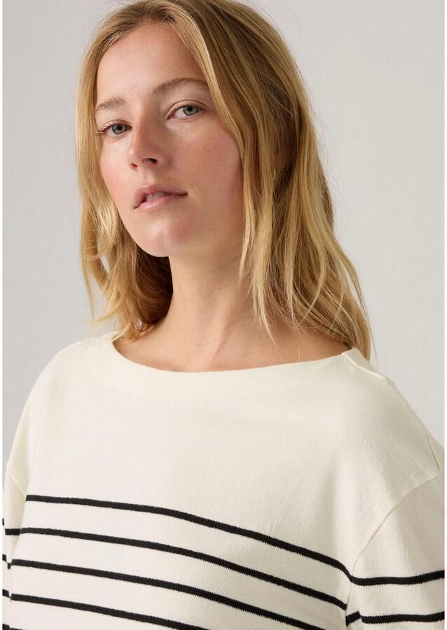 Levi's Shirt met lange mouwen MARIN STRIPE TOP Zoom met korte zijsplitten