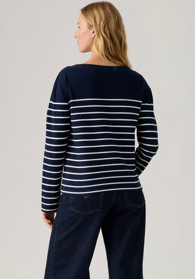 Levi's Shirt met lange mouwen MARIN STRIPE TOP Zoom met korte zijsplitten - Foto 3