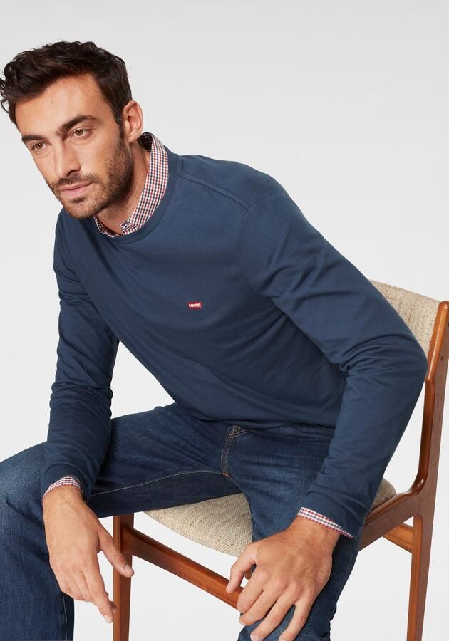 Levi's Wollen trui ORIGINAL HM SWEATER in klassieke ronde halsvorm - Foto 7