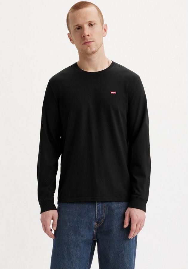 Levis LEVI'S Long Sleeve Small Logo Batwing T-Shirt Black- Heren Black - Foto 5