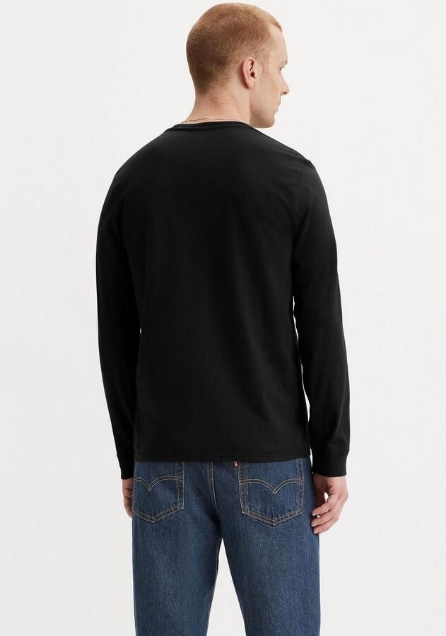 Levis LEVI'S Long Sleeve Small Logo Batwing T-Shirt Black- Heren Black - Foto 4
