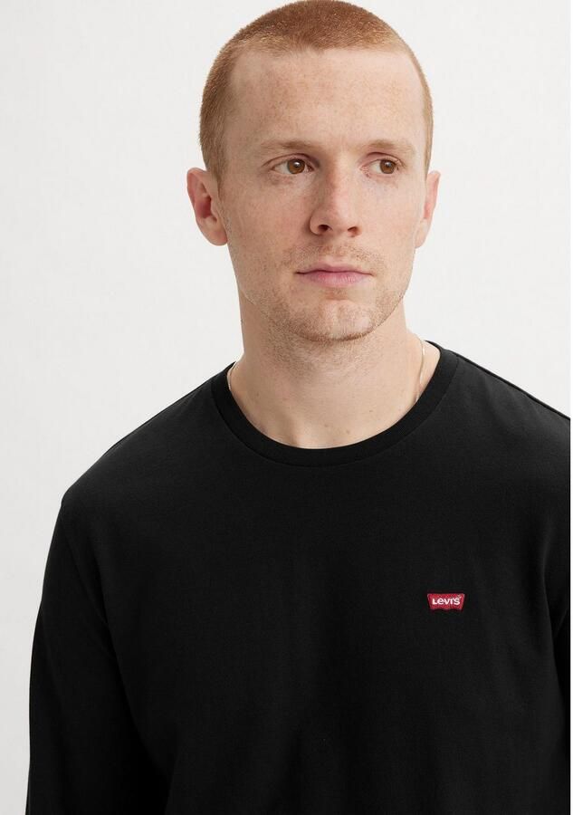 Levis LEVI'S Long Sleeve Small Logo Batwing T-Shirt Black- Heren Black - Foto 3