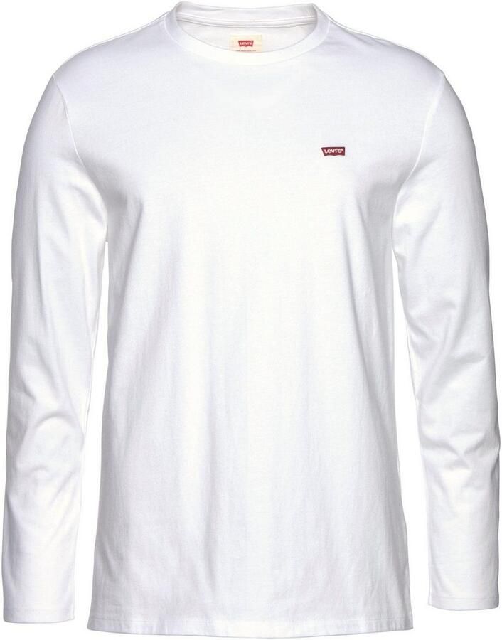 Levis LEVI'S Long Sleeve Small Logo Batwing T-Shirt White- Heren White - Foto 2