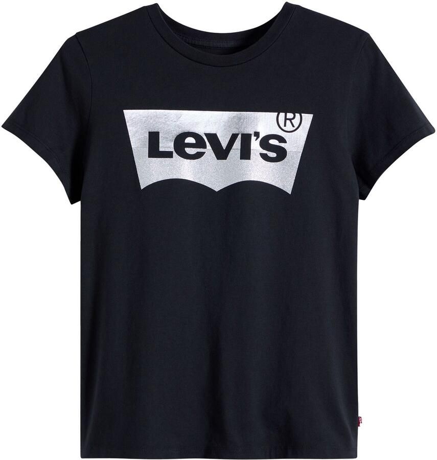 Levi's Shirt met ronde hals The Perfect Tee met logo in metallic-holoprint - Foto 2