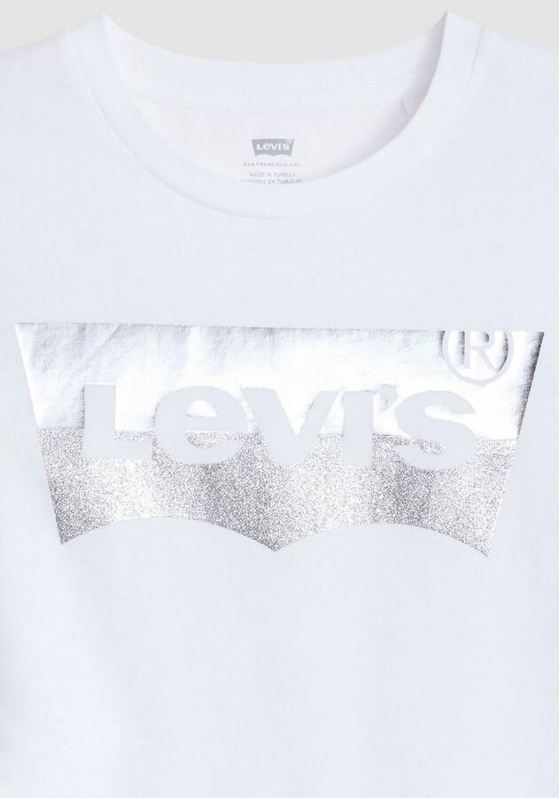 Levi's Shirt met ronde hals The Perfect Tee met logo in metallic-holoprint - Foto 2