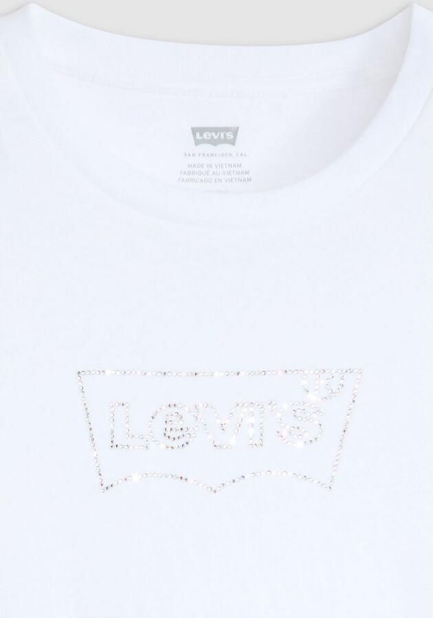 Levi's Shirt met ronde hals The Perfect Tee met logo in metallic-holoprint - Foto 5