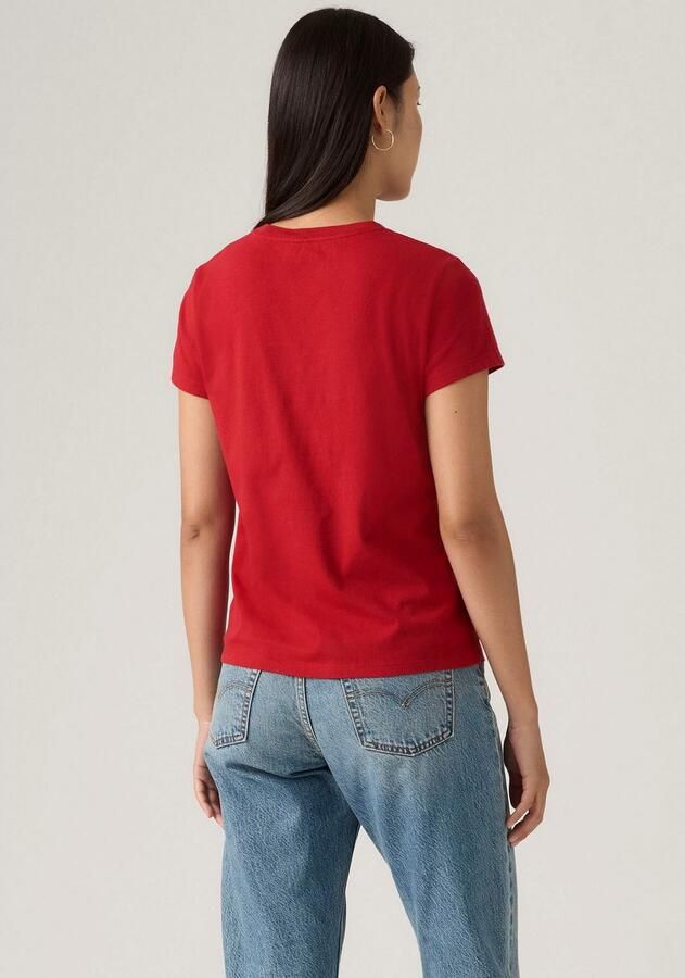 Levi's Shirt met ronde hals The Perfect Tee met logo in metallic-holoprint - Foto 2