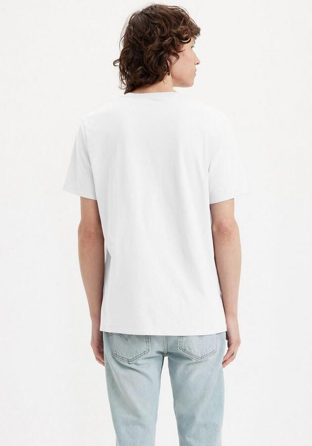 Levi's Heren Wit T-shirt Korte Mouw White Heren - Foto 5