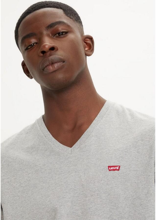 Levi's Shirt met V-hals LE ORIGINAL HM VNECK met geborduurd logo