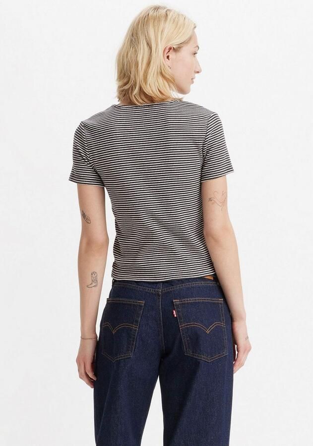 Levi's T-shirt met doorknoopsluiting model 'MUSE'
