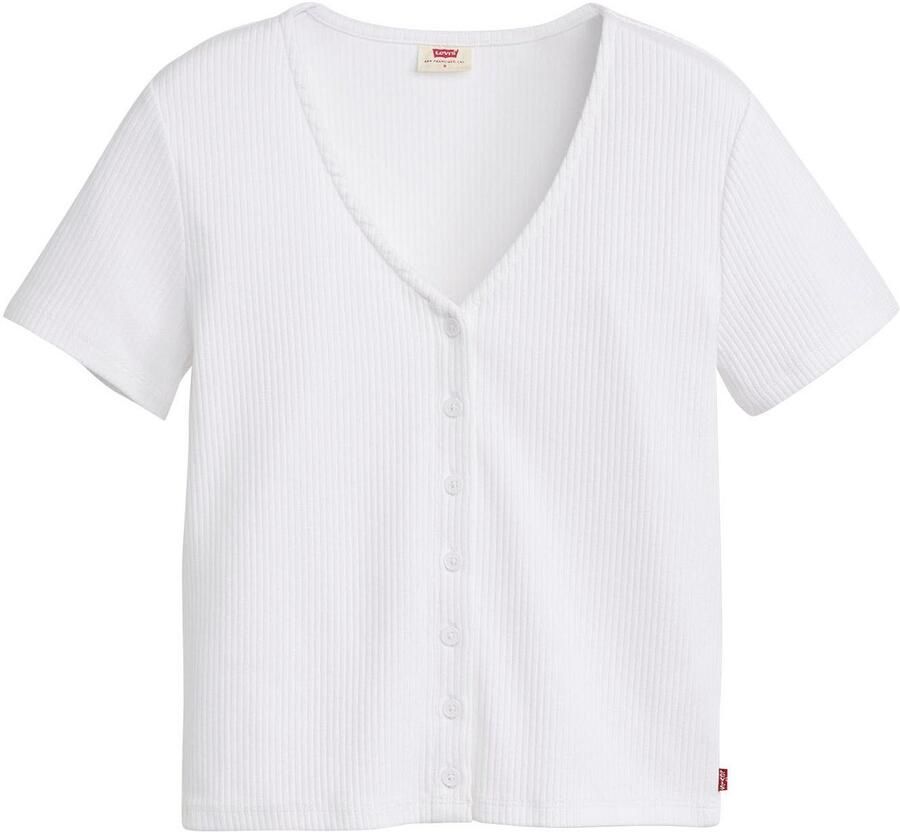 Levi's Shirt met V-hals met knoopsluiting