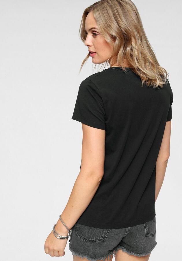 Levi's Shirt met V-hals Perfect Tee met klein batwing-logo - Foto 5