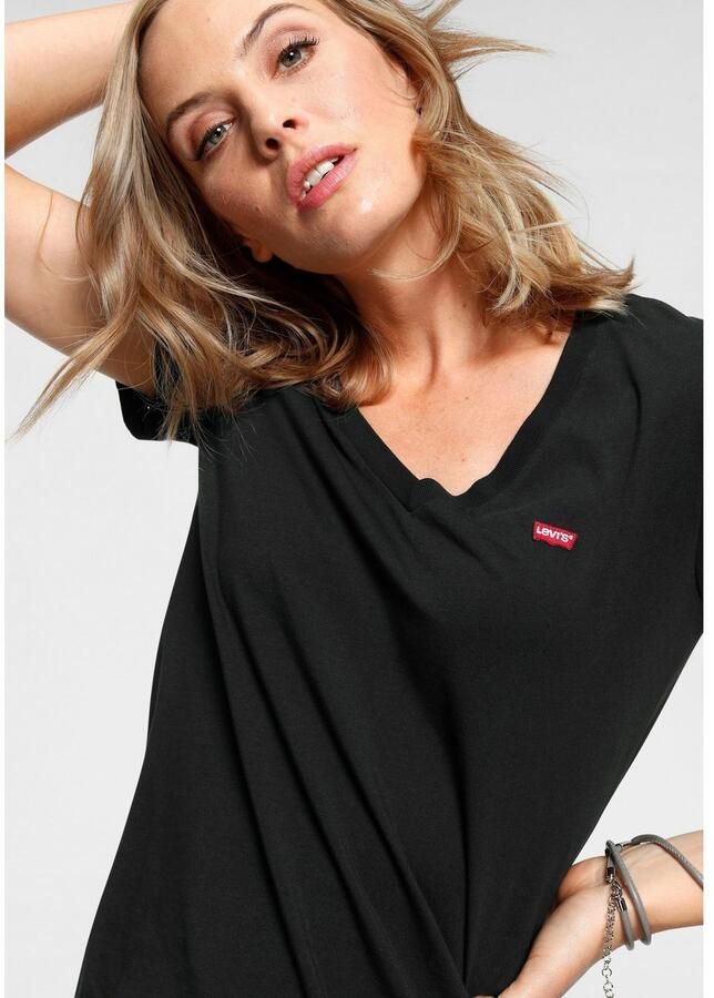 Levi's Shirt met V-hals Perfect Tee met klein batwing-logo - Foto 3