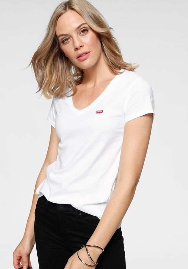 Levi's Shirt met V-hals Perfect Tee met klein batwing-logo - Foto 10