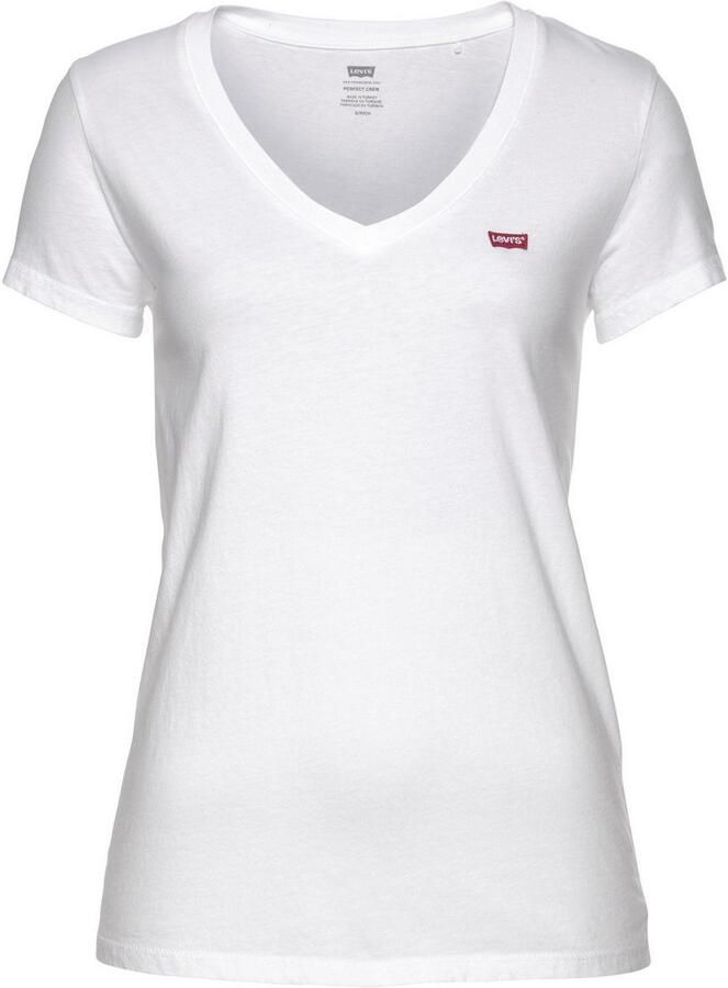 Levi's Shirt met V-hals Perfect Tee met klein batwing-logo - Foto 3