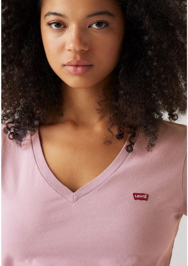 Levi's Shirt met V-hals Perfect Tee met klein batwing-logo - Foto 2