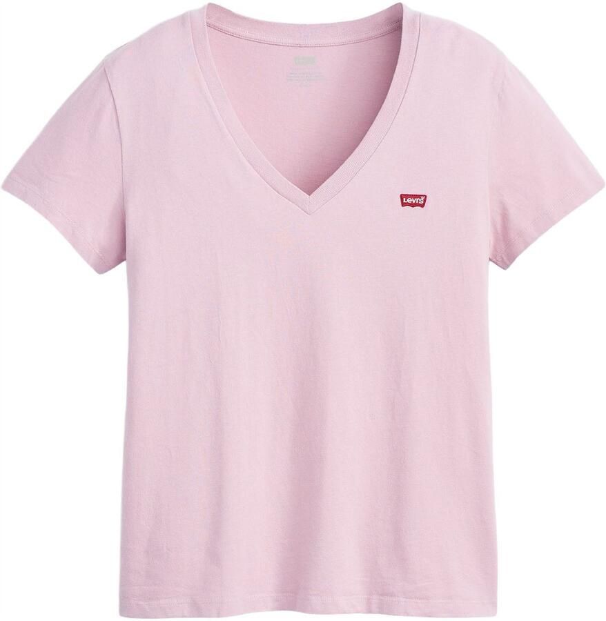 Levi's Shirt met V-hals Perfect Tee met klein batwing-logo - Foto 1