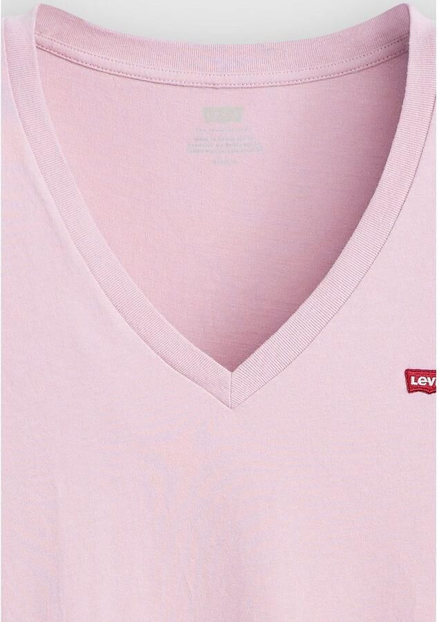 Levi's Shirt met V-hals Perfect Tee met klein batwing-logo - Foto 3