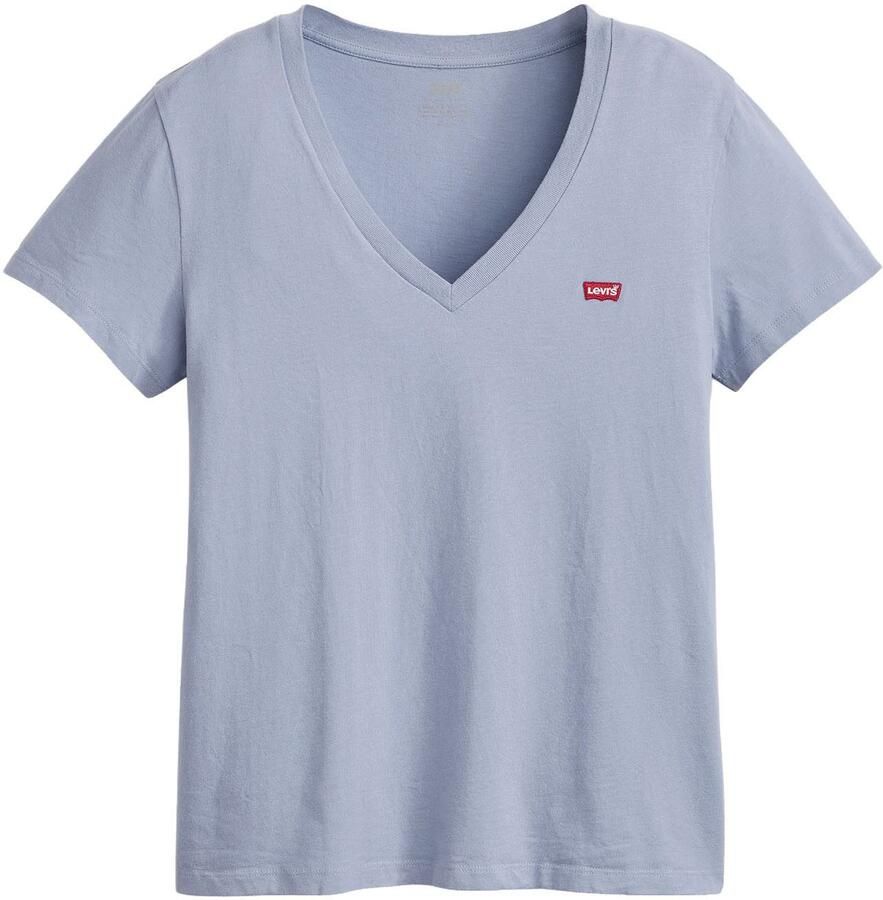 Levi's Shirt met V-hals Perfect Tee met klein batwing-logo - Foto 3