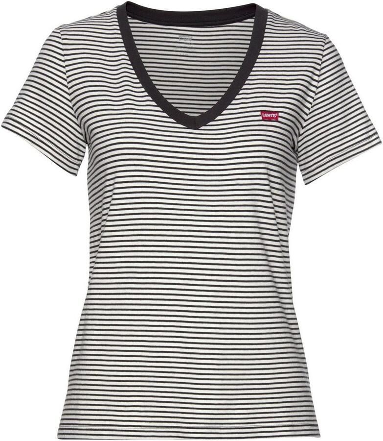 Levi's Shirt met V-hals PERFECT VNECK met mini-batwing-logoborduursel - Foto 2