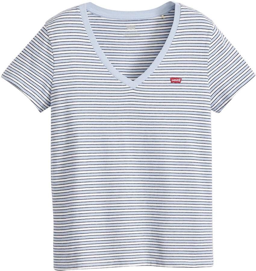 Levi's Shirt met V-hals PERFECT VNECK met mini-batwing-logoborduursel