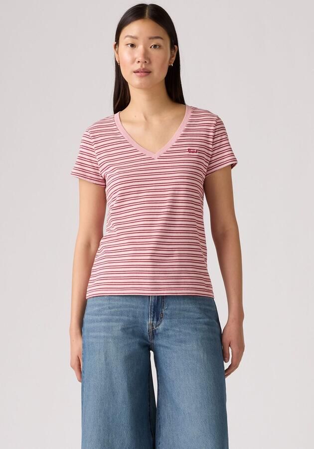 Levi's Shirt met V-hals PERFECT VNECK met mini-batwing-logoborduursel - Foto 6